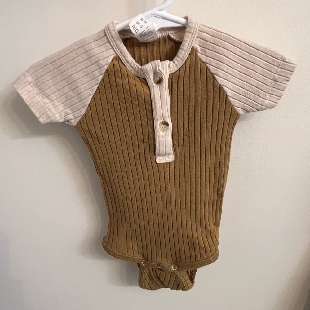 Kate Quinn Two-tone Ribbed Bodysuit